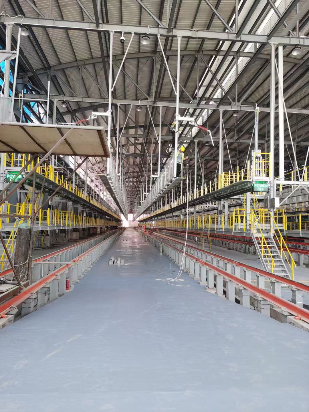 Indonesia railway EMU depot flooring