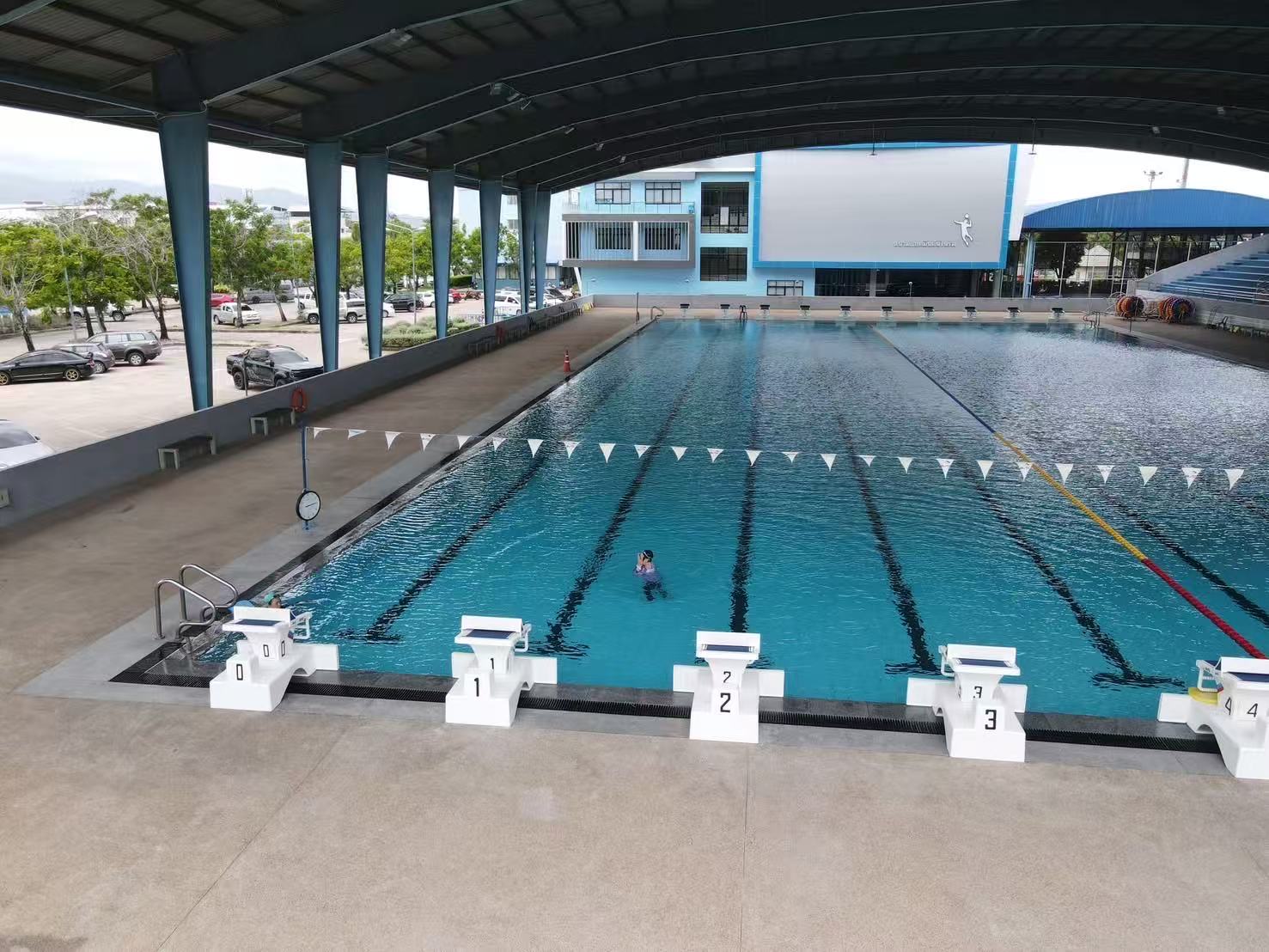 Thailand International Aquatic Center pool panorama